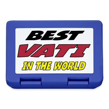 Best vati in the world - Boîte à goûter - bleu royal - Devant