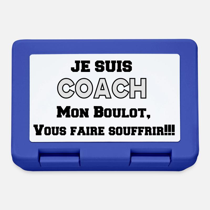 JE SUIS COACH - Boîte à goûter - bleu royal