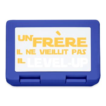 UN frère NE VIEILLIT PAS - Boîte à goûter - bleu royal - Devant