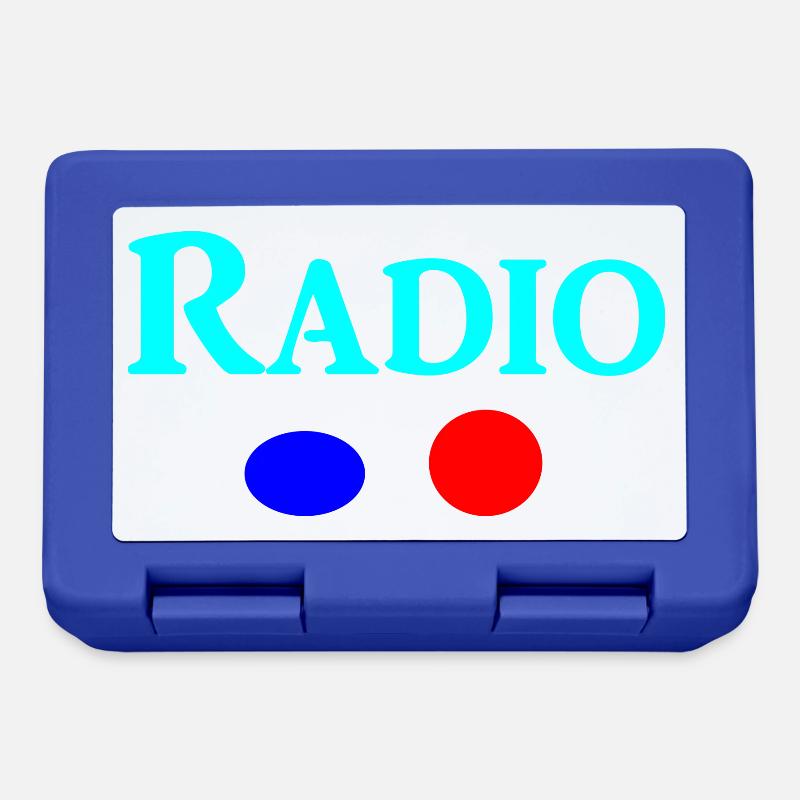 Radio - Boîte à goûter - bleu royal