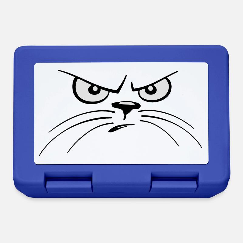 Chat - cat eyes - Boîte à goûter - bleu royal