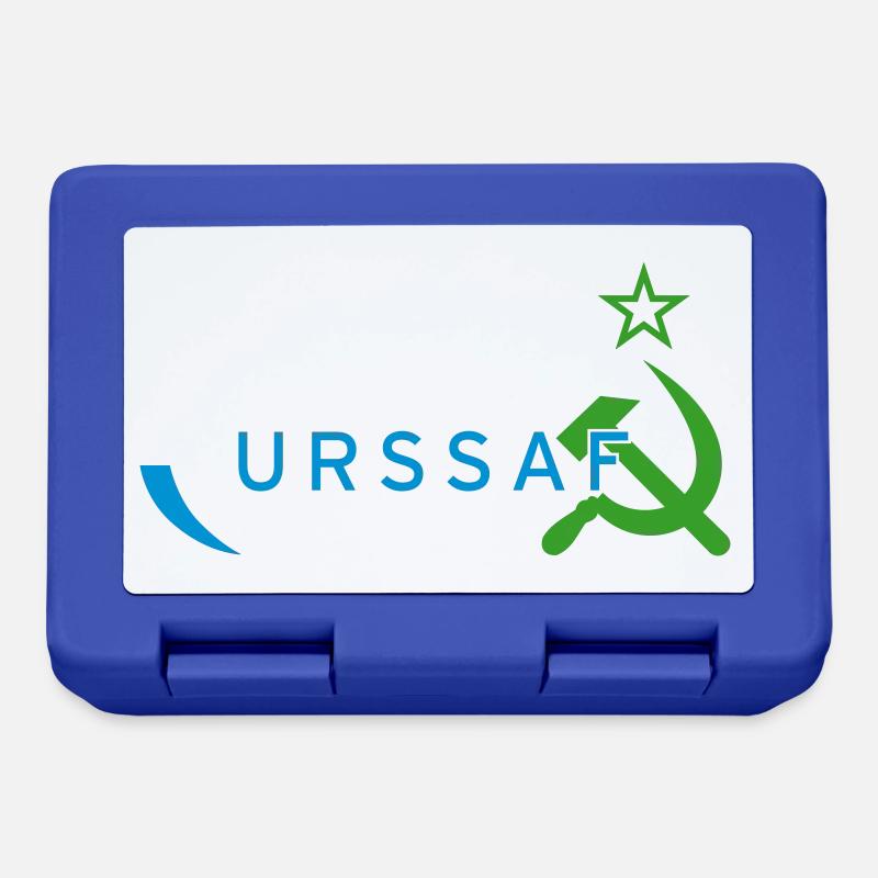 Logo URSS/ URSSAF Vert & Bleu - Boîte à goûter - bleu royal