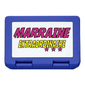 Marraine extraordinaire - Boîte à goûter - bleu royal - Devant