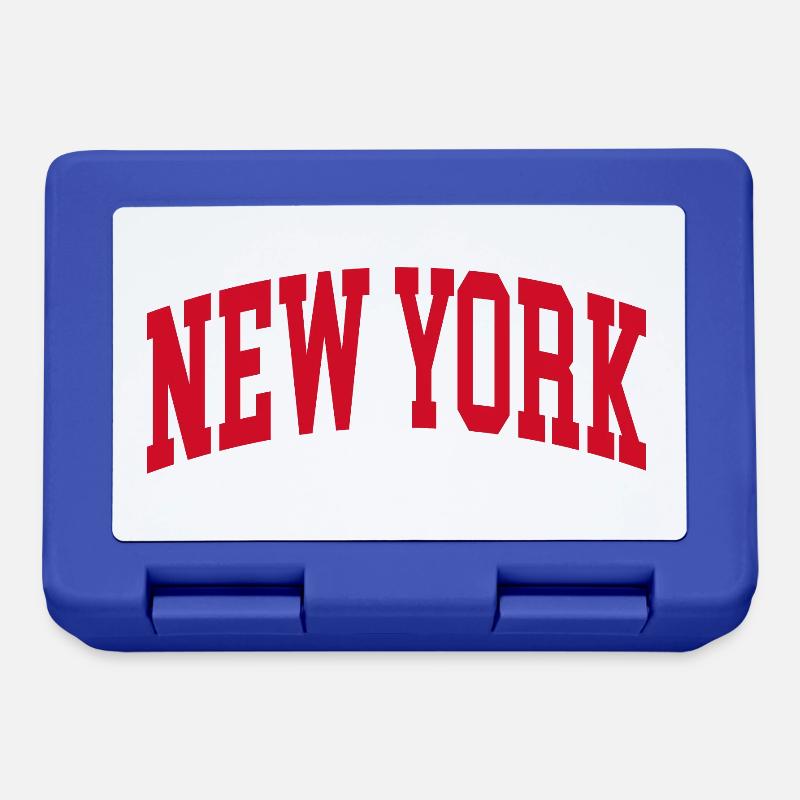 New York - Brotdose - Royalblau