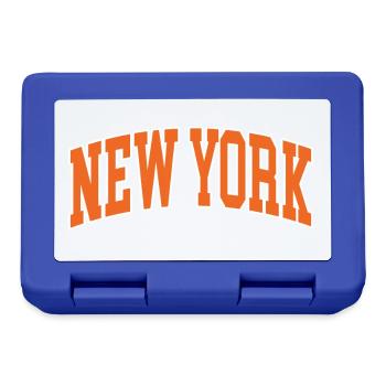New York orange blanc - Boîte à goûter - bleu royal - Devant