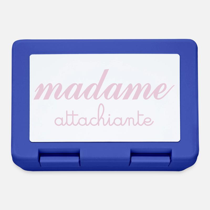 Madame Attachiante - Boîte à goûter - bleu royal