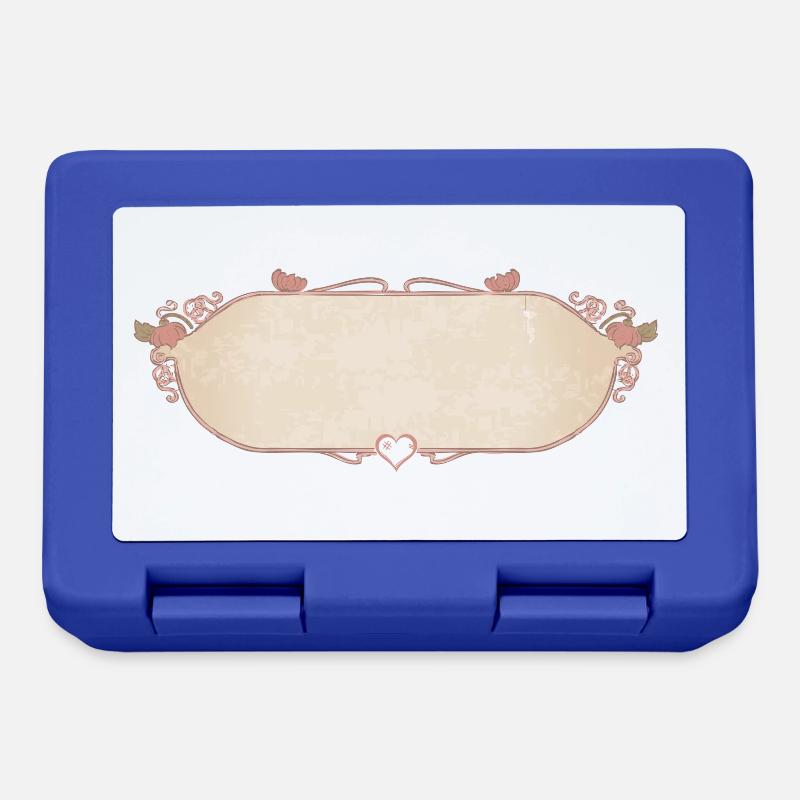 Vintage Shield - Lunchbox - royal blue