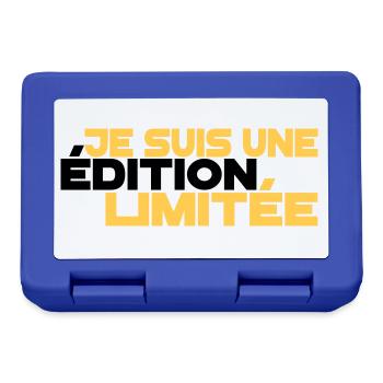 je suis une édition limitée,message,drôle - Boîte à goûter - bleu royal - Devant