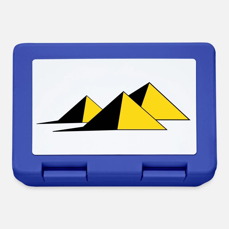 Pyramiden - Brotdose - Royalblau