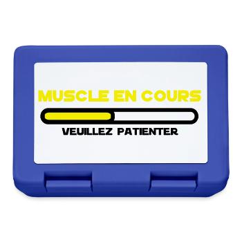 muscle en cours 2 - Boîte à goûter - bleu royal - Devant
