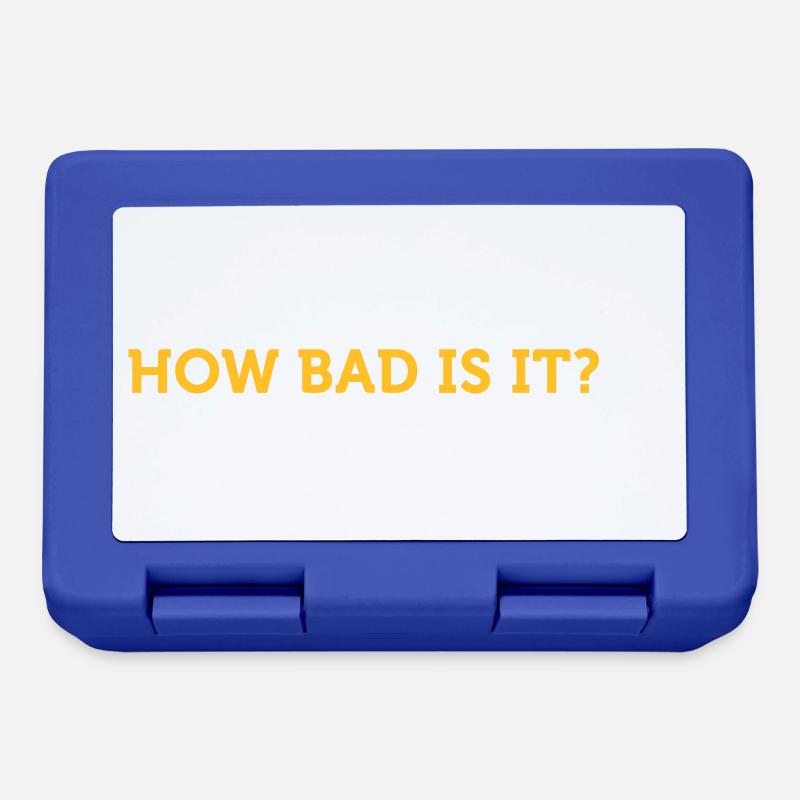 My Memory Is Bad. How Bad? What? - Lunchbox - royal blue