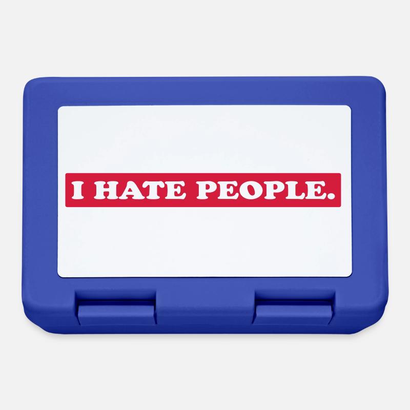 I HATE PEOPLE. - Brotdose - Royalblau