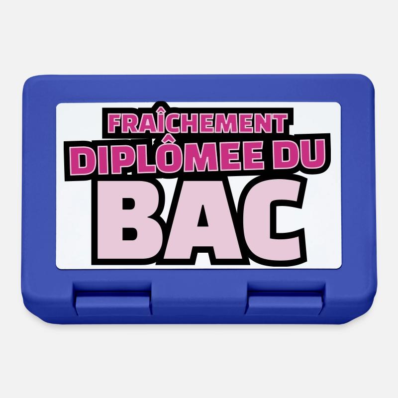 fraîchement diplomée du bac - Boîte à goûter - bleu royal