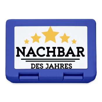 nachbar des Jahres - Brotdose - Royalblau - Vorne