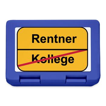 Pensionierung - Brotdose - Royalblau - Vorne
