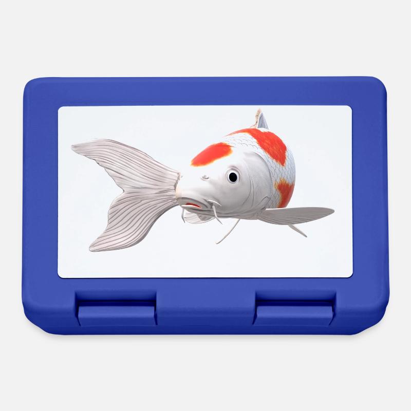 3D Koi - Brotdose - Royalblau