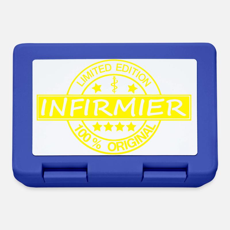 # infirmier # Infirmier - Boîte à goûter - bleu royal