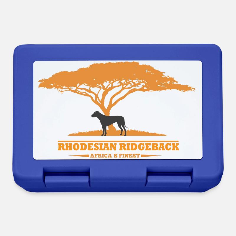 Rhodesian Ridgeback Design - Brotdose - Royalblau