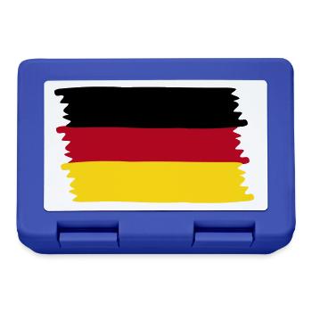 Deutschland - Brotdose - Royalblau - Vorne