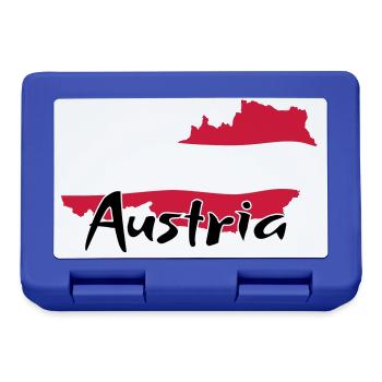 Österreich - Austria - Brotdose - Royalblau - Vorne