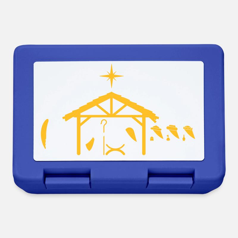 crèche - Boîte à goûter - bleu royal
