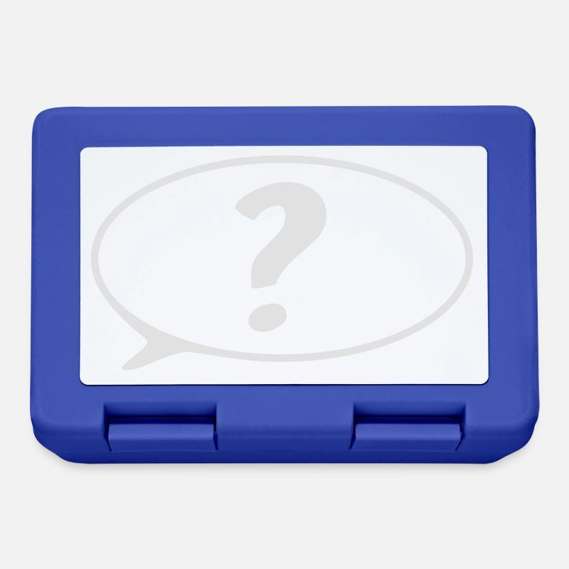 speech bubble ? - Lunchbox - royal blue