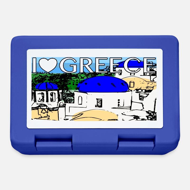 Grèce Santorini - Boîte à goûter - bleu royal