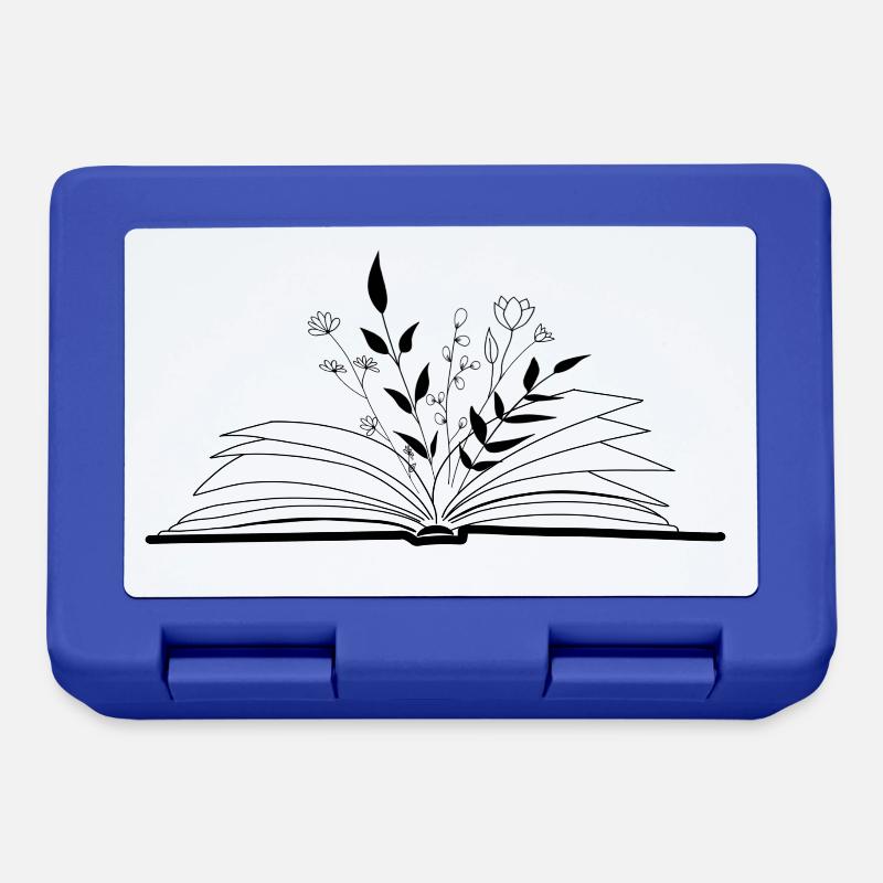Livre des fleurs - Boîte à goûter - bleu royal