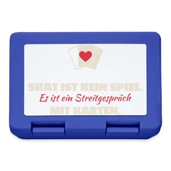 Skat Ist Kein Spiel: Streitgespräch Karten - Brotdose - Royalblau - Vorne