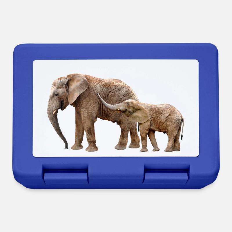 Éléphant - Boîte à goûter - bleu royal