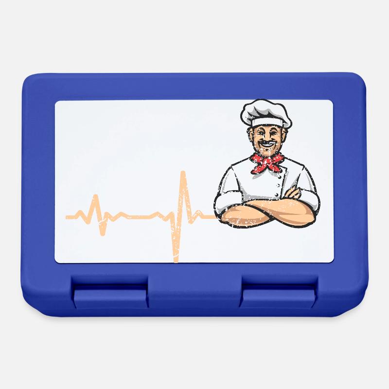 Heartbeat chef pizza maker - cadeau - Boîte à goûter - bleu royal