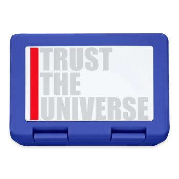Trust The Universe Spirituell Universum Zitat Logo - Brotdose - Royalblau - Vorne