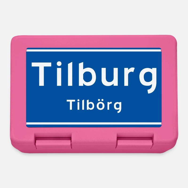 Tilburg Ortsschild - Brotdose - Pink