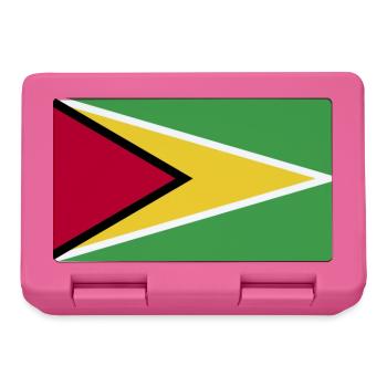 Guyana National Flag - Lunchbox - pink - Front