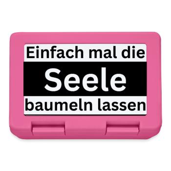 Einfach_mal_die_Selle_baumeln - Brotdose - Pink - Vorne