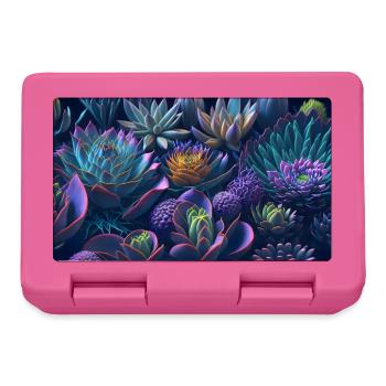 Sukkulenten Echeveria Geschenk - Brotdose - Pink - Vorne