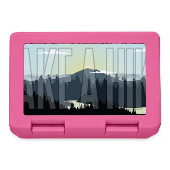 Walking in Nature - Take A Hike - Lunchbox - pink - Front