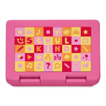 Schulkind Brotdose Einschulung Schulanfang - Brotdose - Pink - Vorne