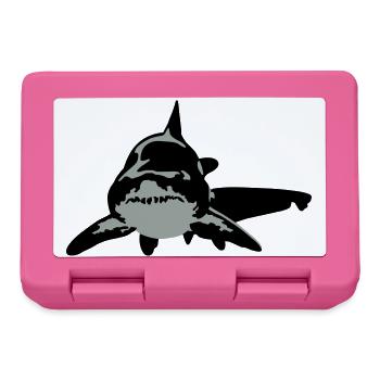 shark - Lunchbox - pink - Front