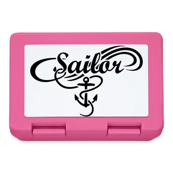 Sailor Anker Waves Segler Segel Segeln - Brotdose - Pink - Vorne