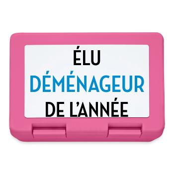 Déménageur / Déménagement / Déménager / Camion - Boîte à goûter - rose - Devant