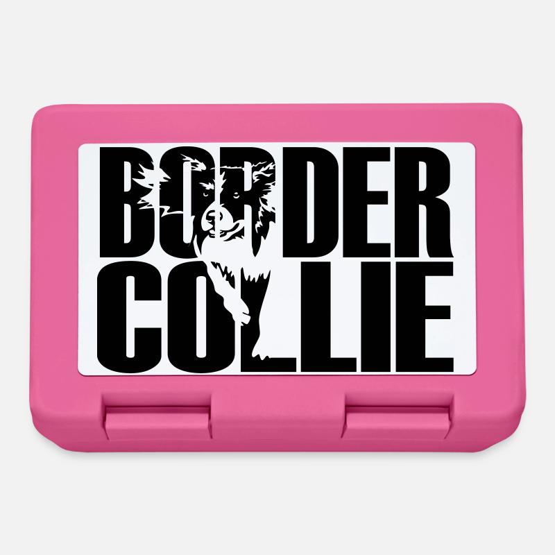 Border Collie - Boîte à goûter - rose