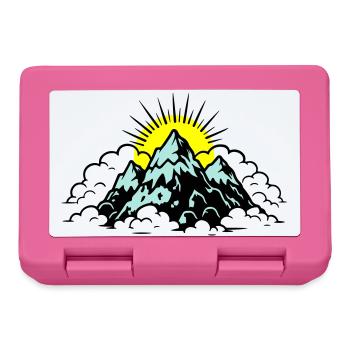 Mountains Alps Nature - Lunchbox - pink - Front