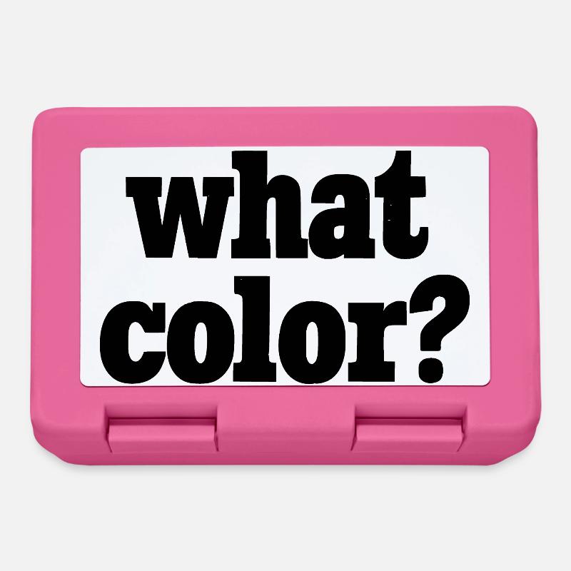 what color? - schwarz - Brotdose - Pink