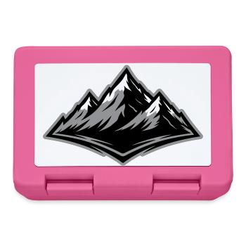 Berge Symbol Alpen - Brotdose - Pink - Vorne
