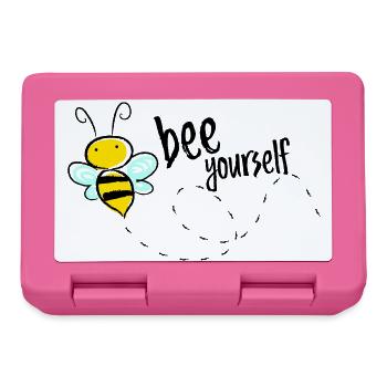 Bee Yourself Bee Saying T-Shirt - Lunchbox - pink - Front