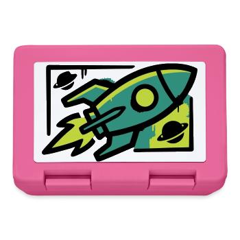 Rocket Graffiti Graphic - Lunchbox - pink - Front