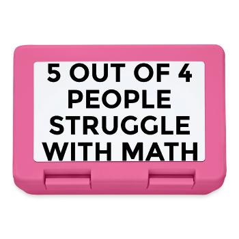 Mathe Spruch - Brotdose - Pink - Vorne