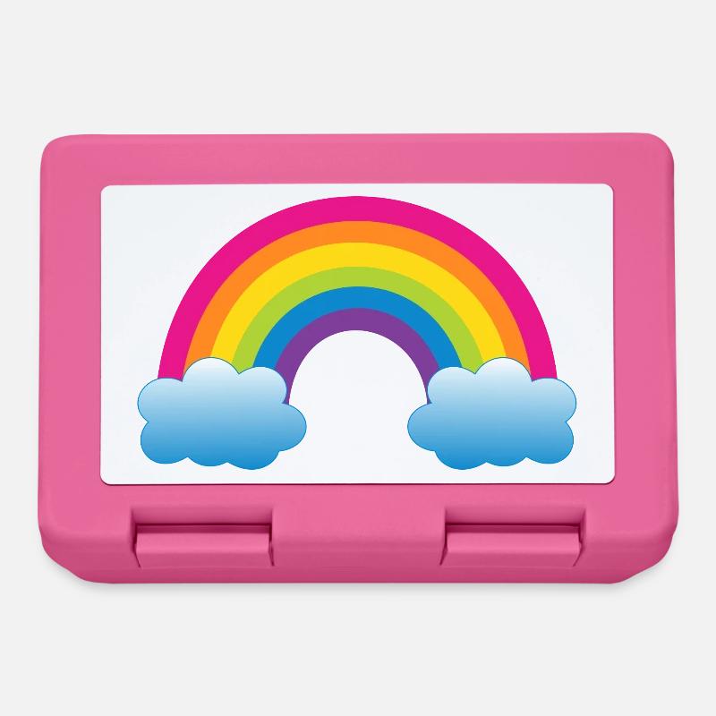 Arc-en-ciel - Boîte à goûter - rose