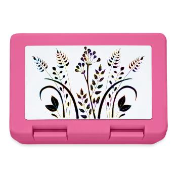 Blumen - Brotdose - Pink - Vorne